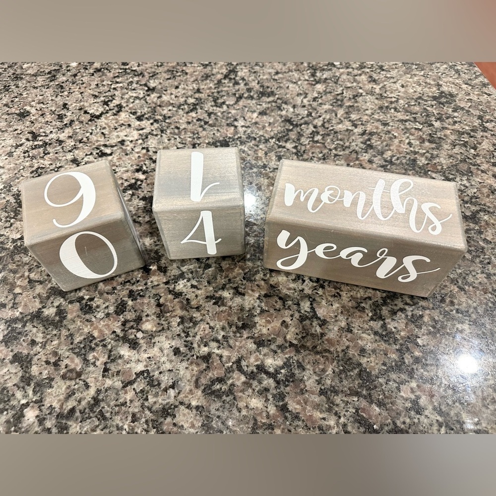 Wooden Milestone Block Set